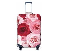 Xiso Ver Scandinavian Style Hygge Luggage Cover Washable Elasticated Luggage Covers for Suitcase tsa Approved Stylish Dust and Scratch Resistant Luggage Case Protector for Kids and Adults -, Rose, L