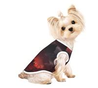 Xiso Ver Shogun Blood Moon Print Dog Shirts Elastic Soft Dog T-Shirts Breathable Pet Clothes Spring Summer Pet Apparel Tee Shirt for Puppy Kitty Cats Small Medium Dogs