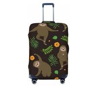 Xiso Ver Snowman And Christmas Tree Luggage Cover Washable Elasticated Luggage Covers for Suitcase tsa Approved Stylish Dust and Scratch Resistant Luggage Case Protector for Kids and Adults -, Sloth