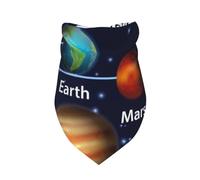 Xiso Ver Solar System Temperatures Diagram Dog Bandana -1 Pack Premium Durable Triangle Scarf Washable Make Your Pooch Stand Out Dog Bandana Boy Birthday Suitable for Neutral Large Dogs