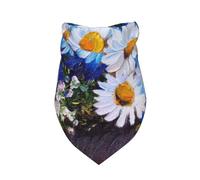 Xiso Ver Still Life Flowers Dog Bandana -1 Pack Premium Durable Triangle Scarf Washable Make Your Pooch Stand Out Dog Bandana Boy Birthday Suitable for Neutral Large Dogs