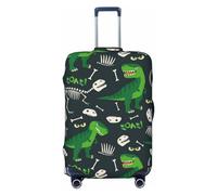 Xiso Ver Sushi Luggage Cover Washable Elasticated Luggage Covers for Suitcase tsa Approved Stylish Dust and Scratch Resistant Luggage Case Protector for Kids and Adults -, T Rex and Dinosaur Bone, M