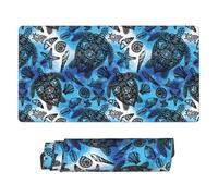 Xiso Ver Turtle，Shell Algae Starfish Coral Large Gaming Mouse Pad 29.5 x 15.8 in Keyboard Mouse Mat Desk Keyboard Pad for Work, Play, Office, Home with Non-Slip Rubber Base Stitched Edges