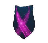 Xiso Ver Two Human Hands are Holds Pink Ribbon Awareness Dog Bandana -1 Pack Premium Durable Triangle Scarf Washable Make Your Pooch Stand Out Dog Bandana Boy Birthday Suitable for Neutral Large Dogs