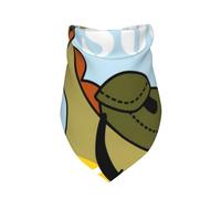 Xiso Ver Tyrannosaurus Rex The Soldier Dog Bandana -1 Pack Premium Durable Triangle Scarf Washable Make Your Pooch Stand Out Dog Bandana Boy Birthday Suitable for Neutral Large Dogs