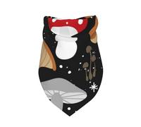 Xiso Ver Various Mushrooms Dog Bandana -1 Pack Premium Durable Triangle Scarf Washable Make Your Pooch Stand Out Dog Bandana Boy Birthday Suitable for Neutral Large Dogs