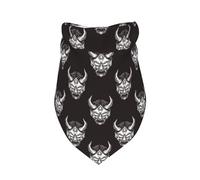 Xiso Ver Vintage Devil Mask Dog Bandana -1 Pack Premium Durable Triangle Scarf Washable Make Your Pooch Stand Out Dog Bandana Boy Birthday Suitable for Neutral Large Dogs
