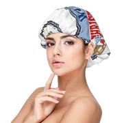 Xiso Ver Welcome to Christmas Market Satin Bonnet Silk Bonnet for Sleeping with Adjustable Straps Hair Cap Double Layer Satin Lined Sleep Caps for Women's Natural & Curly Hair