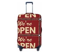 Xiso Ver What if This is All Real Luggage Cover Washable Elasticated Luggage Covers for Suitcase tsa Approved Stylish Dust and Scratch Resistant Luggage Case Protector for Kids and Adults -, We Open