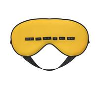 Xiso Ver What if This is All Real Sleep Mask Adjustable Double -Sided Eye Mask Soft Sleeping Eye Covers for Sleeping Perfect Shading Reduce Eye Edema