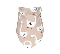 Xiso Ver White Goose Dog Bandana -1 Pack Premium Durable Triangle Scarf Washable Make Your Pooch Stand Out Dog Bandana Boy Birthday Suitable for Neutral Large Dogs