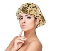 Xiso Ver Wild West Cowboy Satin Bonnet Silk Bonnet for Sleeping with Adjustable Straps Hair Cap Double Layer Satin Lined Sleep Caps for Women's Natural & Curly Hair