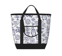 Xiso Ver World Travel2 Insulated Cooler Bag Large Insulated Lunch Box Shopping Freezer Grocery Bags Reusable Insulated Leakproof Lunch Tote for Shopping, Traveling, Beach & Picnic