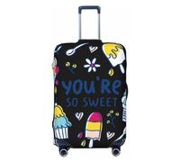Xiso Ver You Can't Retire From Being Great Luggage Cover Washable Elasticated Luggage Covers for Suitcase tsa Approved Stylish Dust and Scratch Resistant Luggage Case Protector for Kids and Adults