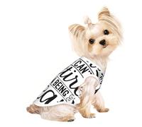 Xiso Ver You Can't Retire from Being Great Print Dog Shirts Elastic Soft Dog T-Shirts Breathable Pet Clothes Spring Summer Pet Apparel Tee Shirt for Puppy Kitty Cats Small Medium Dogs