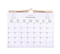 Xistuoz 2025-2026 Wall Calendar,Calendars 2025 Wall | Aesthetic Organizer Planner Multilingual Design for Teacher Academic Office Work National Kids School
