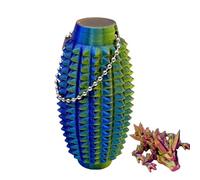 Xistuoz 3D Dragons | Stimulation Key Pendant | 3D Printed Fidget Charm Stress Reduction for Adults Executive Desk Bag Home Birthday Decorations
