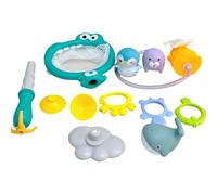 Xistuoz Bath Tub Toys, Bath Time Toys With Drainage Holes, Multi-Functional Modular Bathroom Portable Fishing Net Suction Cup For Boys Girls Birthday Daily Use