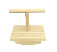 Xistuoz Bird Perches for Cage | Parrot Stand,Wooden Toy Training Station Swinging Standing Interactive for Desk Window Outside Birdwatching Monitor