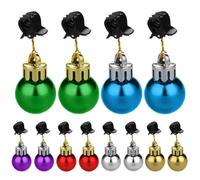 Xistuoz Christmas Beard Ornaments, Colorful Christmas Bell & Sleigh Bell Ornaments | Christmas Facial Hair Baubles, Colorful Sounding Ring Bells Beard Festival Decor