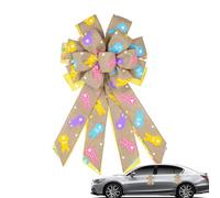 Xistuoz Easter Wreath Bow - Large Easter Wreath Bows for Front Door,Holiday Spring Bow Tree Topper Bows, Spring Holiday Rabbit Tree Topper Bows for Wreath Wall Easter