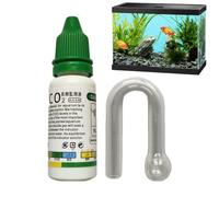 Xistuoz Glass Drop Checker Kit with 15ml Co2 Checker Solution The Most Accurate Monitoring of Planted Tank Co2 Levels