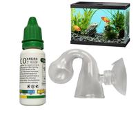 Xistuoz Glass Drop Checker Kit with 15ml Co2 Checker Solution The Most Accurate Monitoring of Planted Tank Co2 Levels