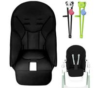 Xistuoz High Chair Covers for Baby, PU Leather High Chair Cushion, Replacement Cover for Baby High Chair with 2 Pair Training Chopsticks