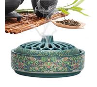 Xistuoz Incense Burner, Incense Stand, Seat Control Decor Ceramic Fly Coil Cone for Home Spa Meditation Kitchen Living Room Camping Outdoors