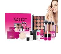 Xistuoz Makeup Kit for Women - Makeup Kit Brushes Eyeshadow Palette Primer | Make up Set, Blush Stick Loose Powder Long-Lasting for Women, Girls, Teens