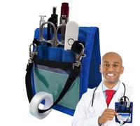 Xistuoz Nurse Pocket Organizer - Nurse Fanny Pack Storage Waist Bag - Multi Compartment Utility Waist Bag with Tape Holder Small Pocket Tool Belt for Stethoscope