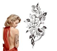 Xistuoz Semi Permanent Tattoo - Waterproof Animal Sticker 15-Day - Dark Tattoo Party Supplies, Long-Lasting for Women Girls Adults