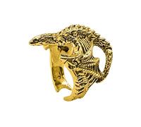 Xisulay Unique Finger Band 3d Dragon Shape Adjustable Finger Ring Niche Luxury Band Minimalist Design Versatile Statement Jewelry Contemporary Hip Hop Rock Accessory Golden