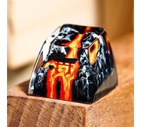 XISZYS Japanese Shrine Torii Gate Volcano Artisan Keycap Cute Custom Keycaps SA Profile Key Caps Mechanical Keyboard Resin Keycaps for Cherry MX Keyboard Setup Lovers Gift