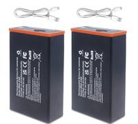 XITAIAN 10.8V 54Wh 5000mAh EM8 Replacement Battery for Edge EM8 Series Cellular Trail Camera, Moultrie Edge, Edge PRO, Edge 2, Edge 2 Pro, With Type-C Charging Cable (2 Pack)