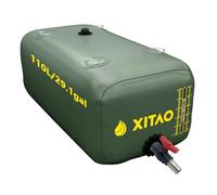 XITAO 29Gal Storage Bladder w/Level Indicator, Large Capacity Foldable Containers, Portable Emergency Tank Bag for RVs, Fire Prevention, Irrigation, Green