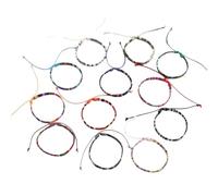 XITEA 12Pieces Beautiful Multicolor Bracelet Collection Soft Fabric Artistic Wristband Jewelry For Stylish Individuals