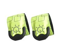 XITEA 2Pcs Reflective LED Light Bracelets Wearable Running Arm Belt LED Wristband Rechargeable LED Armband for Running Walking