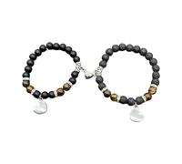 XITEA 2Pcs Stylish Bracelet Set Love Distance Matching Bracelet Show Your Love and Intimacy Suitable for Various Occasion