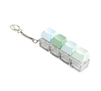 XITEA 4-Key Keycap Tester Keyboard Clicks Toy LED Lights Option Keyboard Clicks For Anxieties Relief And Focusing Enhancement Colorful Keycap Set