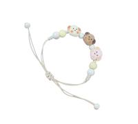 XITEA Artistic Ceramic Bracelet Dog Charm Bracelet Handwoven Cord Bracelet Present for Youthful Trendsetters and Art Lovers