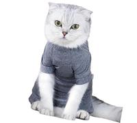 XITEA Cat Recovery Suit. Easy to put on 4-leg garment with comfortable polyester. Prevents wound irritation after castration. Recovery clothing for nursing cats