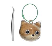 XITEA Cleanable Animal Hair Kenotaph Keyring Artifact Bottle in Honor of Dead Cats Dogs and Relatives Memory Bottle of Thick Cat Hair