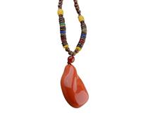 XITEA Elegant Wooden Bodhi Bead Pendant Necklace Collarbone Chain Designed For Those Seeking Serenity And Oriental Charm