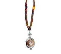XITEA Elegant Wooden Bodhi Bead Pendant Necklace Collarbone Chain Designed For Those Seeking Serenity And Oriental Charm