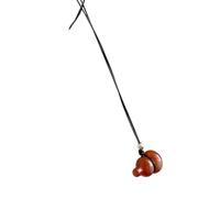 XITEA Fashionable Gourd Pendant Sweater Chain Fashionable Natural Stone Gourd Pendant Stylish Neck Ornament for Trendy Outfits