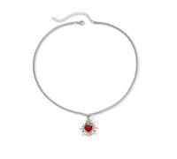 XITEA Love Heart Gothic Pendant Necklace Sturdy Alloy Craftsmanship for Comfortable Everyday Fashion Stylish Outfits