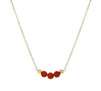 XITEA Natural Stone Necklace with Golden Chain Everyday Wear Necklace Fashion Jewelry Present for Elegant and Stylish Women