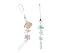 XITEA Unique Bird Winds Chimes Phone Charm Flower Bag Ornament Bag Pendant Decorations Acrylic Texture for Various Occasion