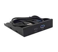 XITEA USB 3.0 + TypeC floppy drive panel saves space, keeps the computer clean, suitable for desktops and self-built PCs, data backup and transfer